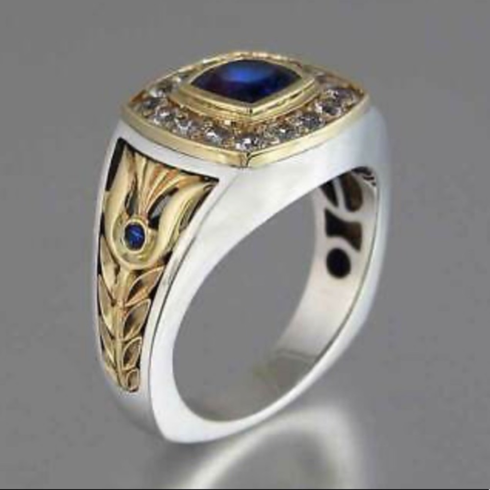 NEW 925 Two tone Ring - Picture 3 of 9